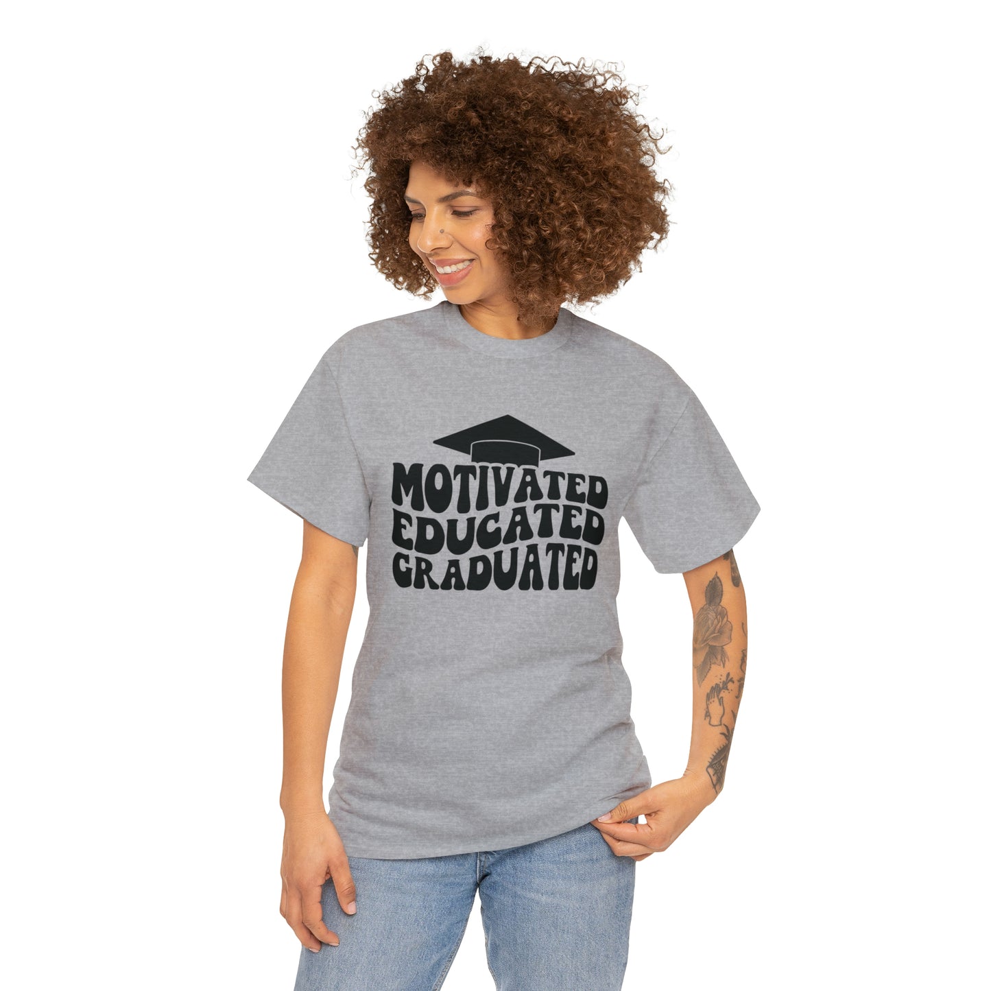 Motivated..Educated..Graduated Cotton Tee