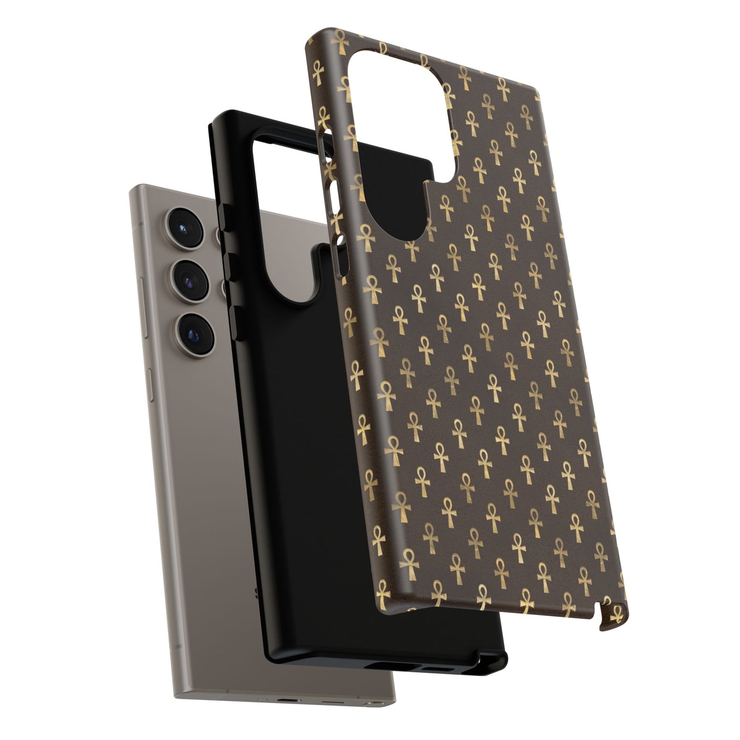 Brown Ankh Samsung Tough Cases | Egyptian Samsung Case | Ankh Samsung Case