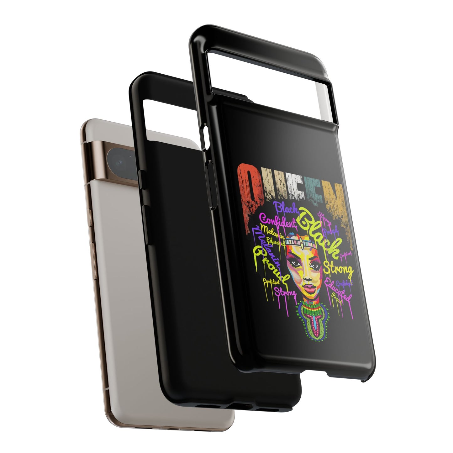 Black Queen Google Pixel Tough Cases | African Google Pixel Case | Afrocentric Google Pixel Case
