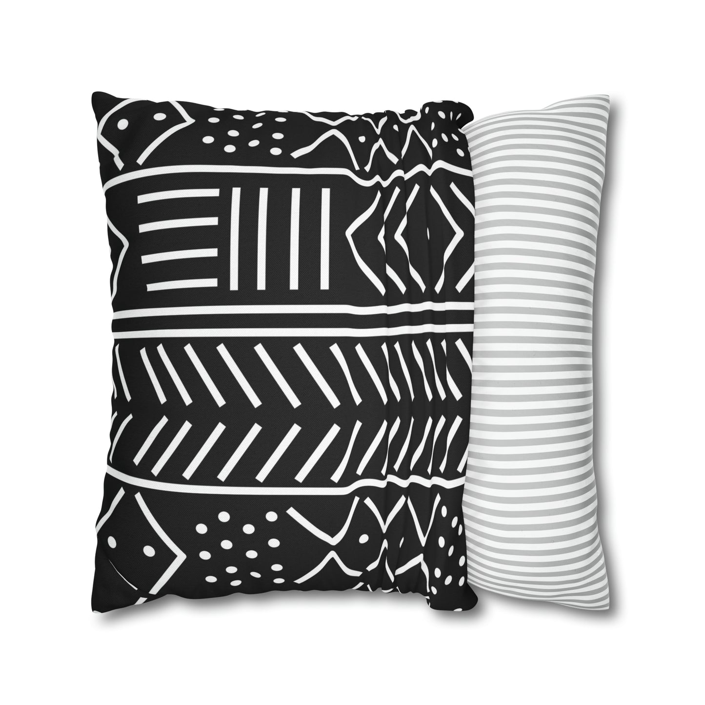 Tribal Square Pillow Case | Afrocentric Pillow Case | Mudcloth Pillow Case