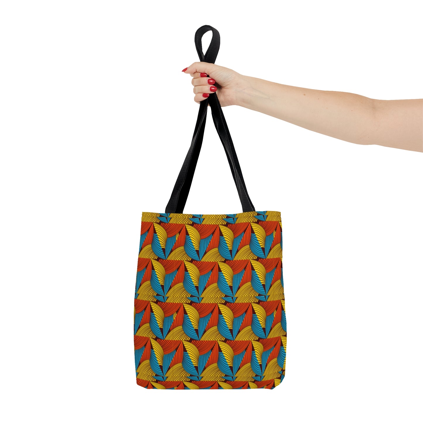 Orange Ankara Tote Bag