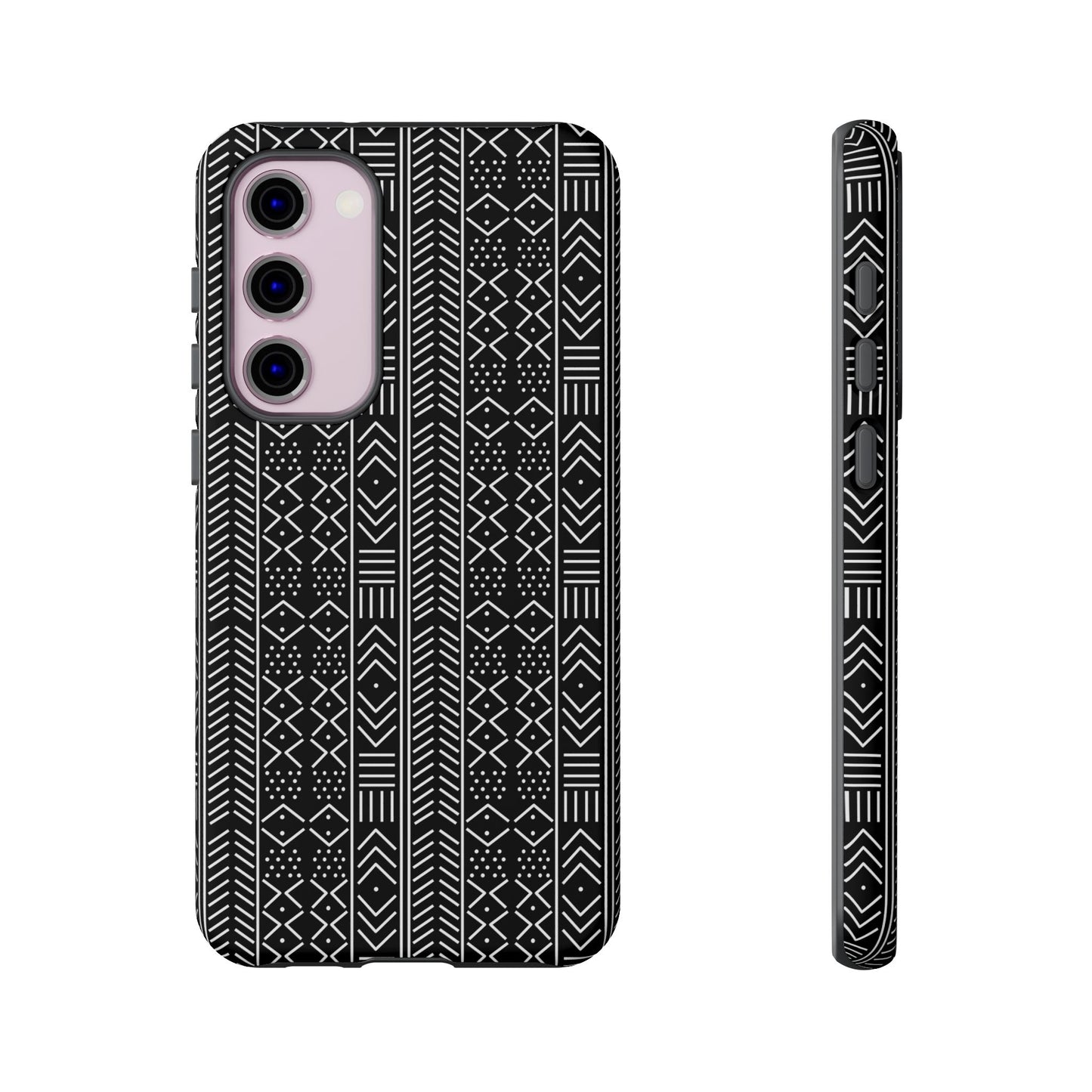 Black & White Mudcloth Samsung Tough Cases | African Samsung Case | Afrocentric Samsung Case