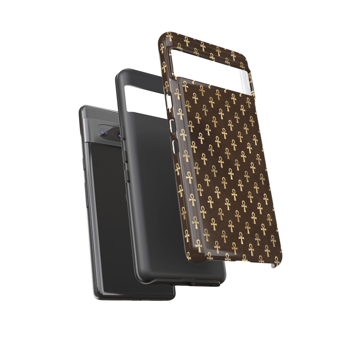 Brown Ankh Google Pixel Tough Cases | Egyptian Google Pixel Case | Ankh Google Pixel Case