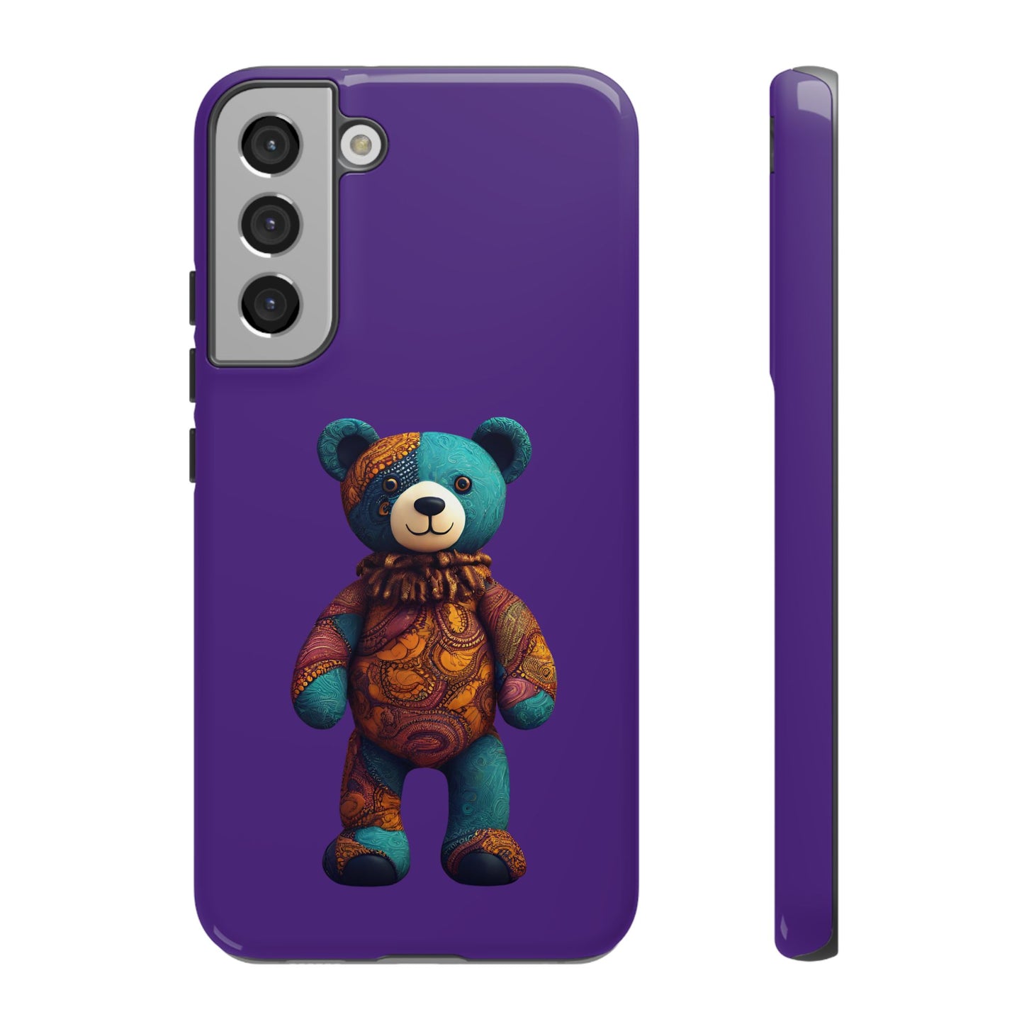 Purple and Blue Bear Samsung Tough Cases | African Samsung Case | Afrocentric Samsung Case