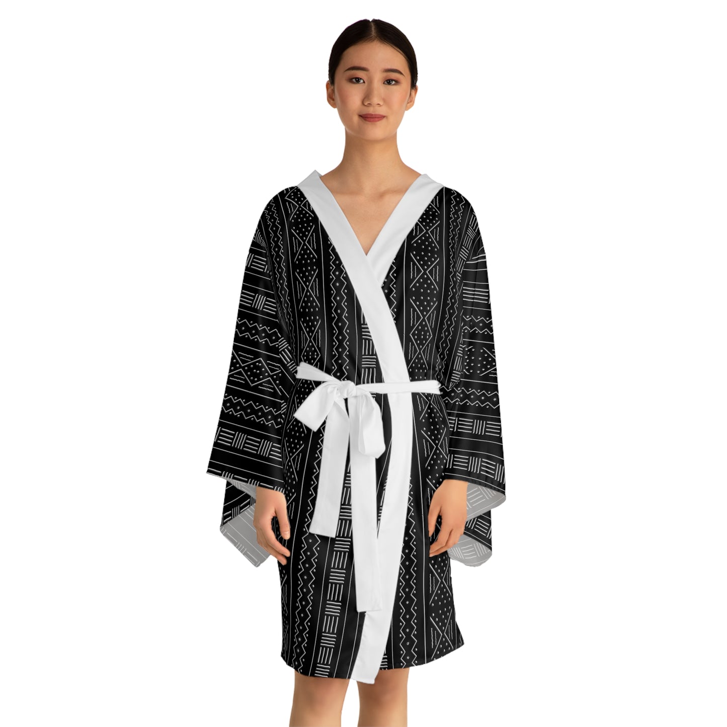 Black Mudcloth Kimono