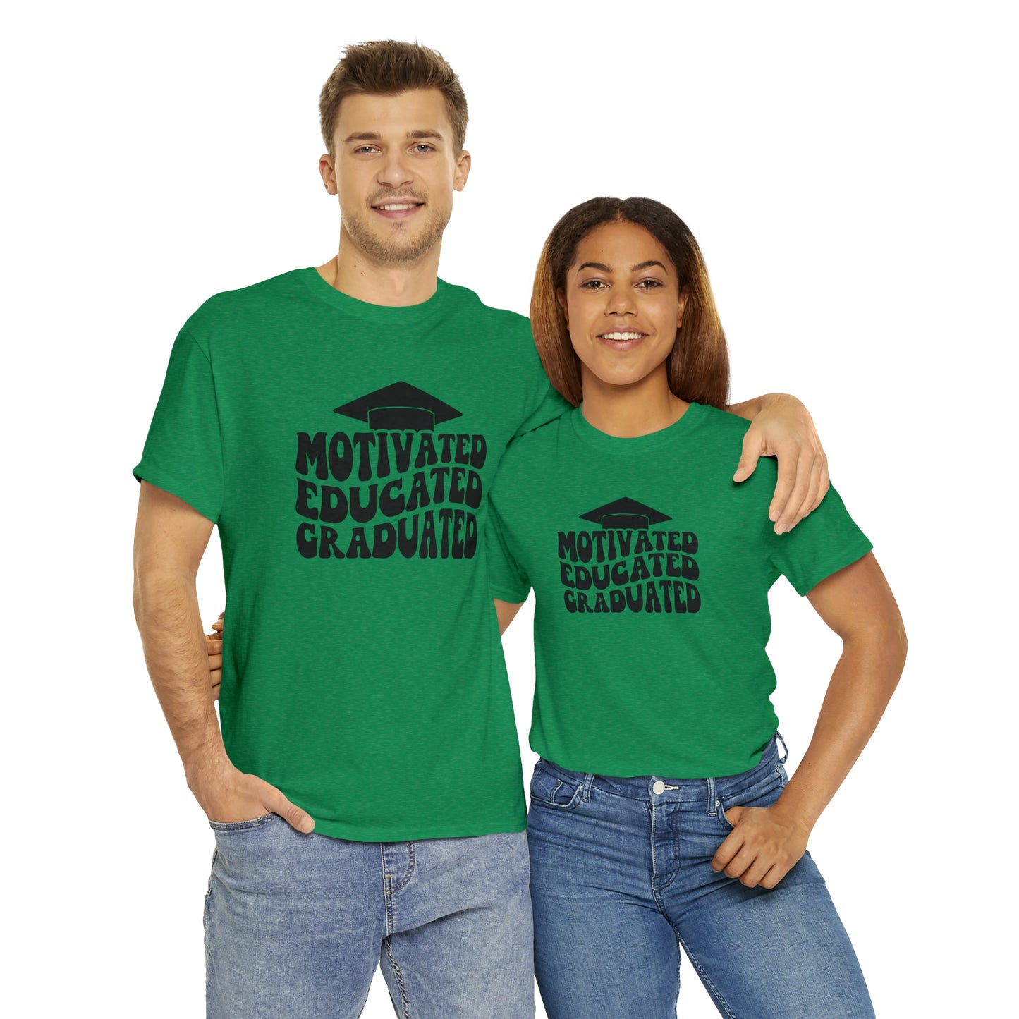 Motivated..Educated..Graduated Cotton Tee