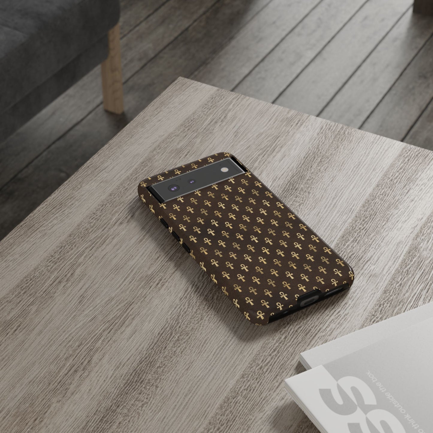 Brown Ankh Google Pixel Tough Cases | Egyptian Google Pixel Case | Ankh Google Pixel Case
