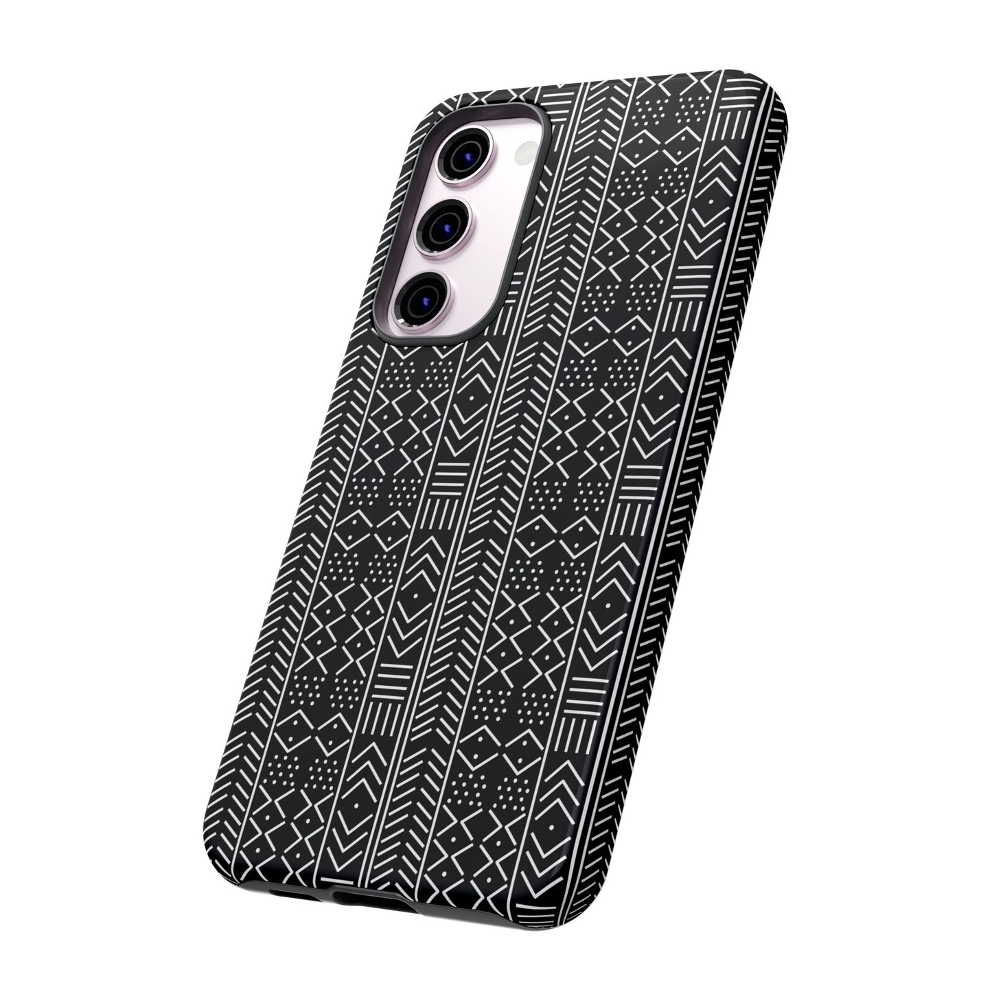 Black & White Mudcloth Samsung Tough Cases | African Samsung Case | Afrocentric Samsung Case