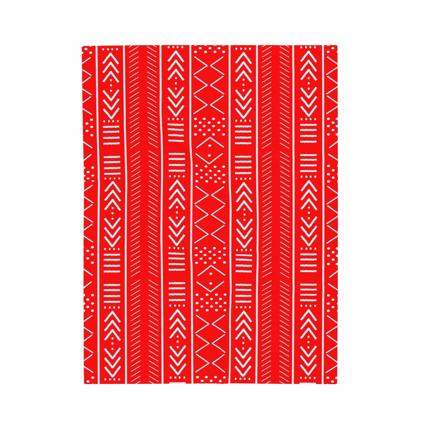 Red and White Plush Blanket