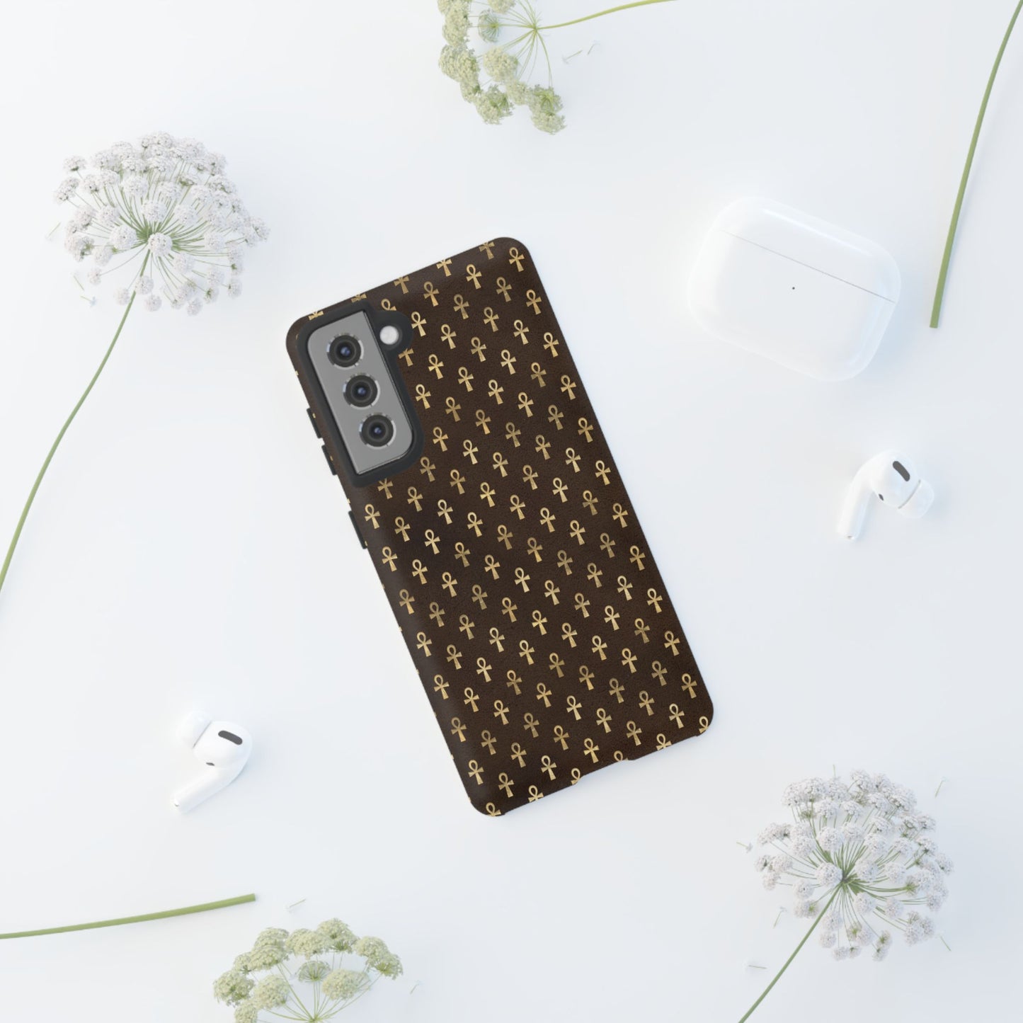 Brown Ankh Samsung Tough Cases | Egyptian Samsung Case | Ankh Samsung Case