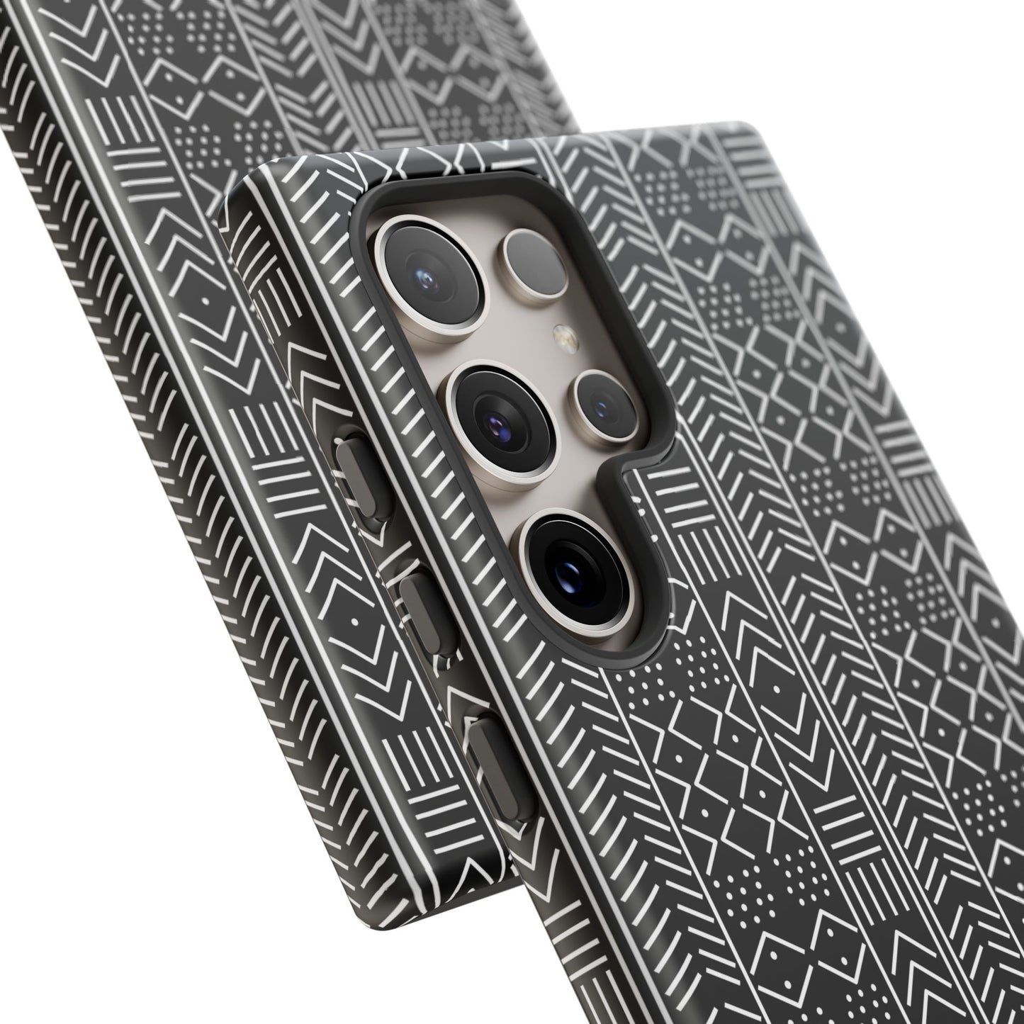 Black & White Mudcloth Samsung Tough Cases | African Samsung Case | Afrocentric Samsung Case
