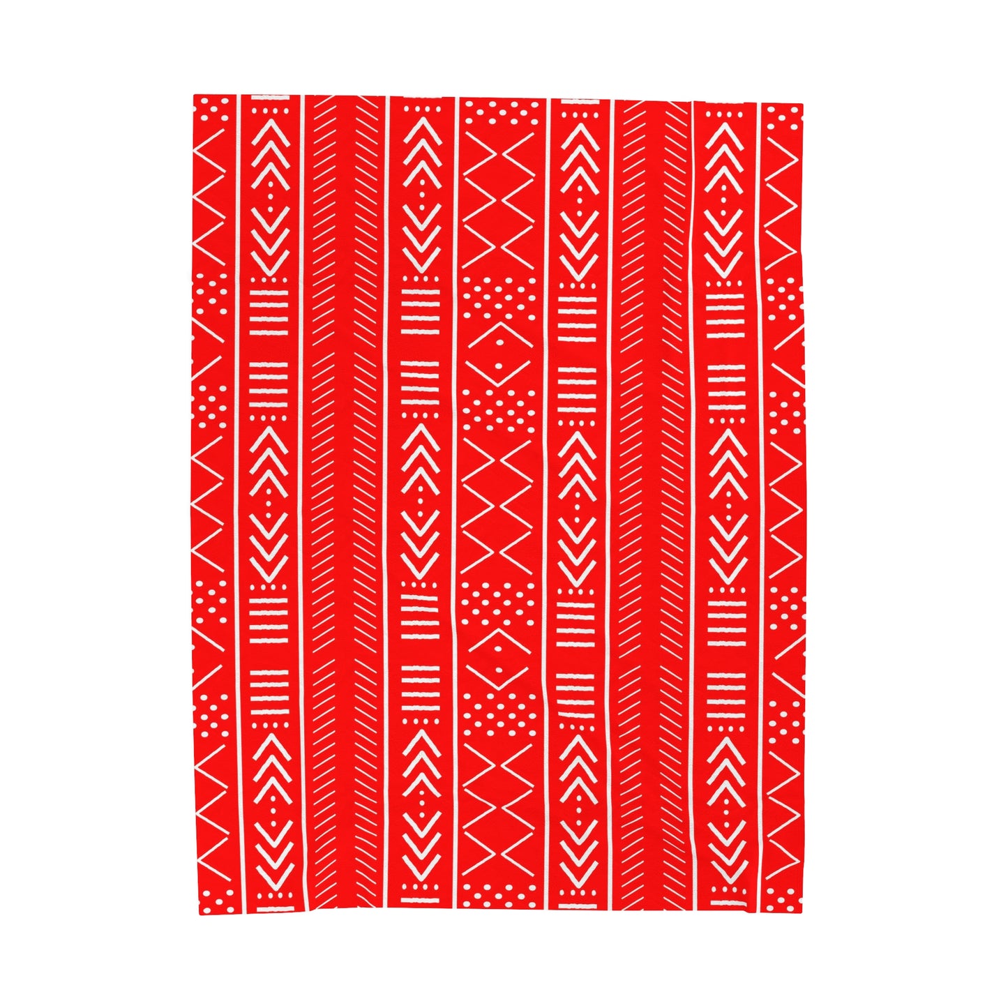 Red and White Plush Blanket