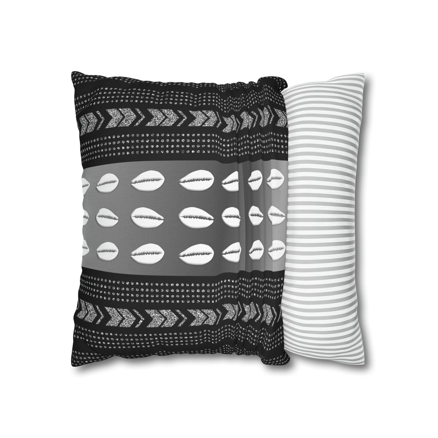Cowrie Shell Ankara Square Pillow Case | Afrocentric Pillow Case
