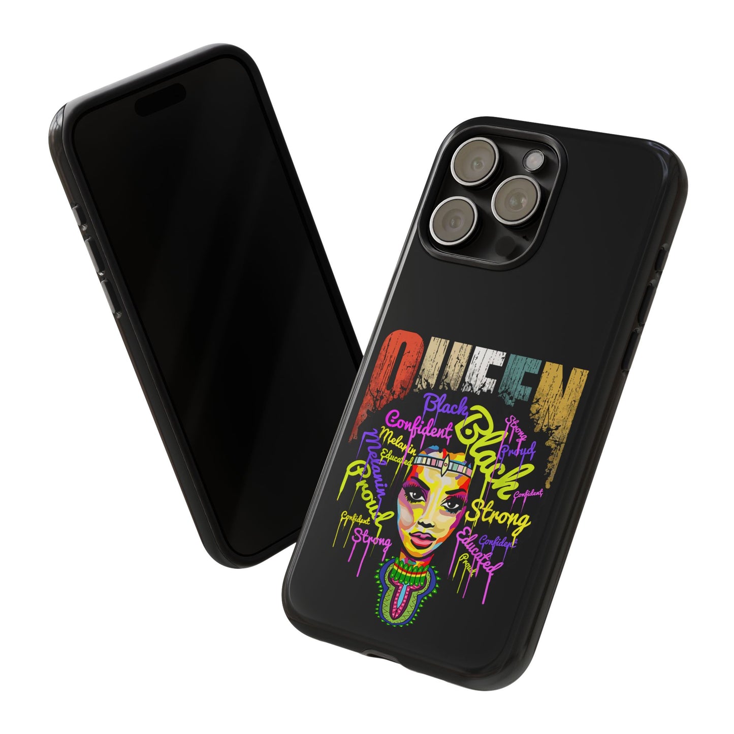 iPhone Black Queen Tough Cases | Ankara iPhone Case | Afrocentric iPhone Case