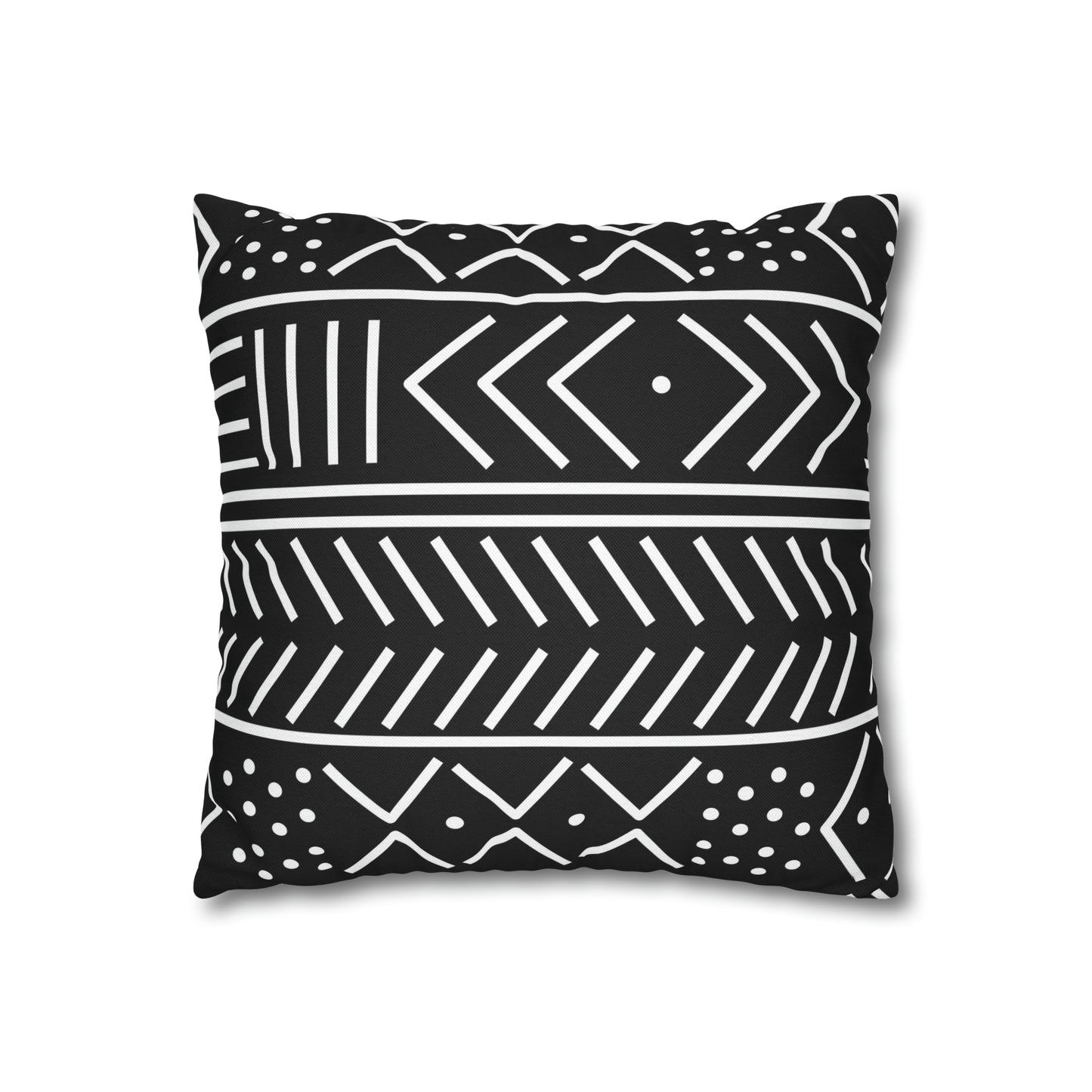 Tribal Square Pillow Case | Afrocentric Pillow Case | Mudcloth Pillow Case