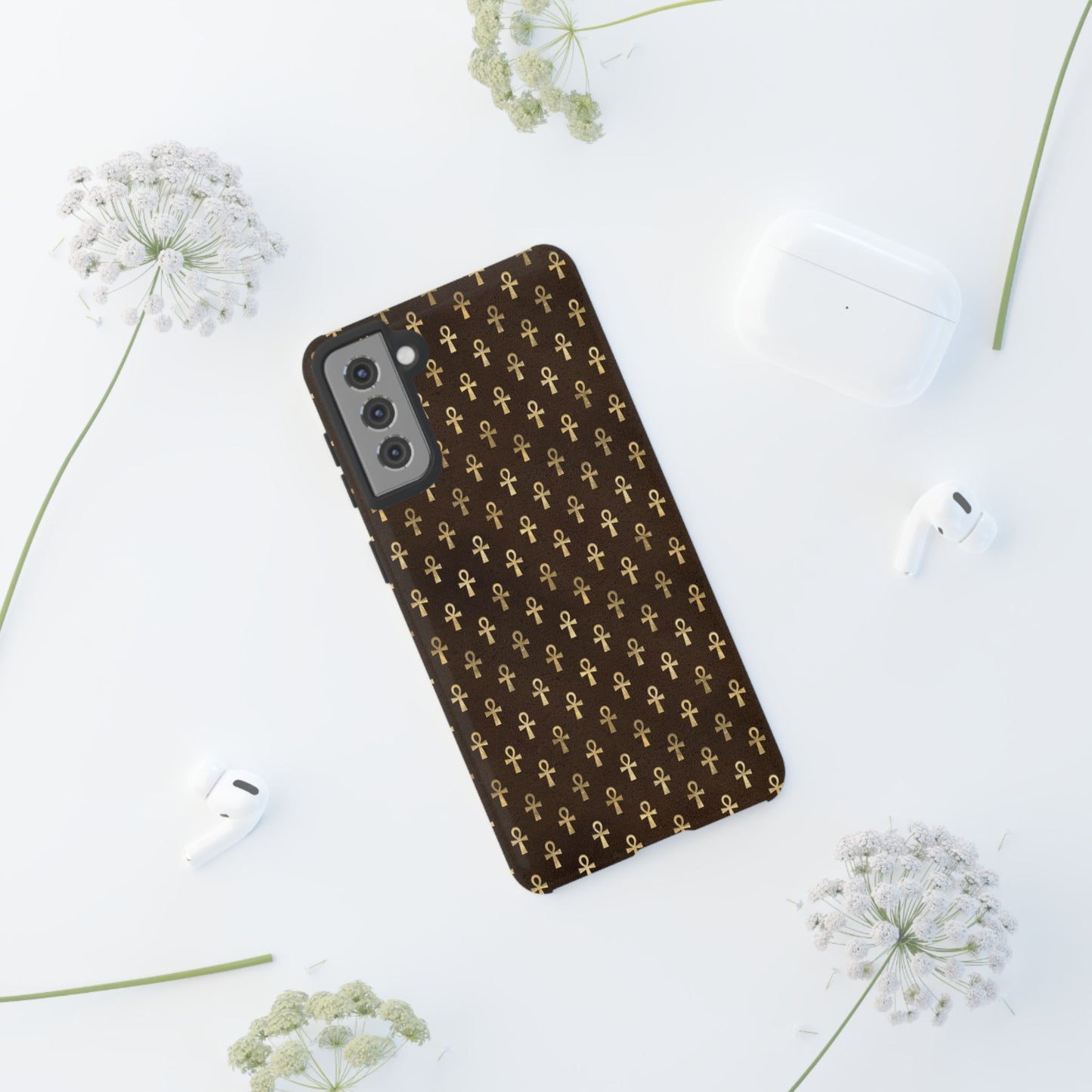 Brown Ankh Samsung Tough Cases | Egyptian Samsung Case | Ankh Samsung Case