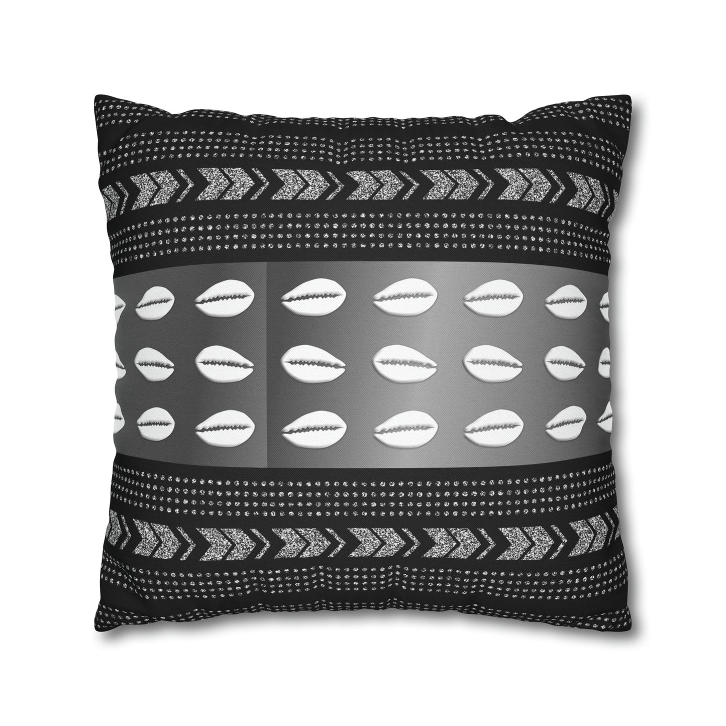 Cowrie Shell Ankara Square Pillow Case | Afrocentric Pillow Case