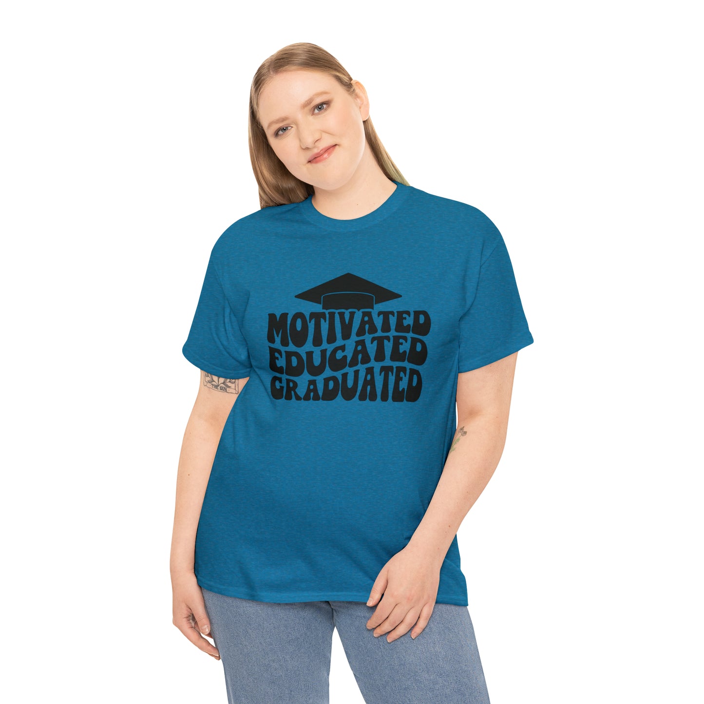 Motivated..Educated..Graduated Cotton Tee