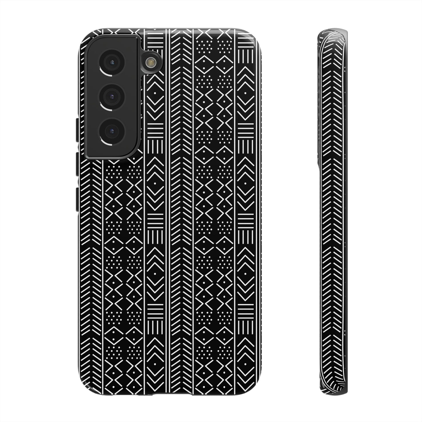 Black & White Mudcloth Samsung Tough Cases | African Samsung Case | Afrocentric Samsung Case