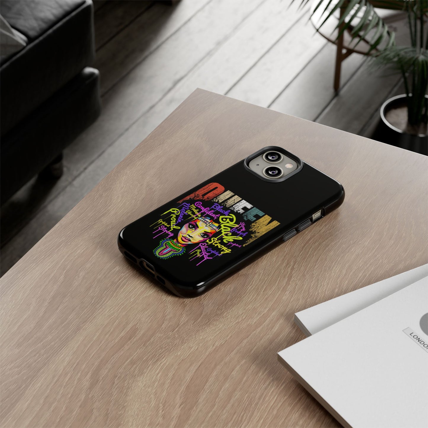 iPhone Black Queen Tough Cases | Ankara iPhone Case | Afrocentric iPhone Case