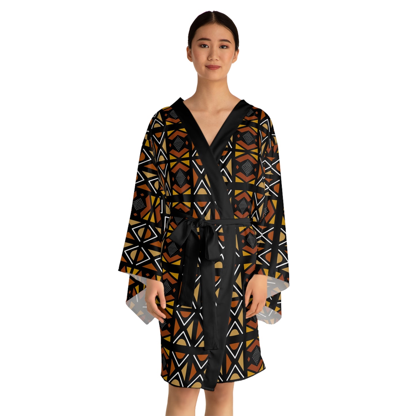 Mudcloth Inspired Kimono Robe