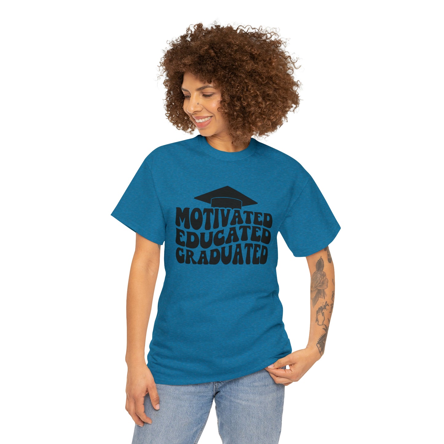 Motivated..Educated..Graduated Cotton Tee