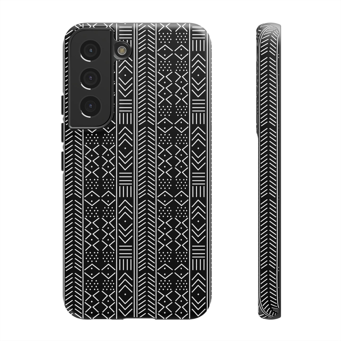 Black & White Mudcloth Samsung Tough Cases | African Samsung Case | Afrocentric Samsung Case