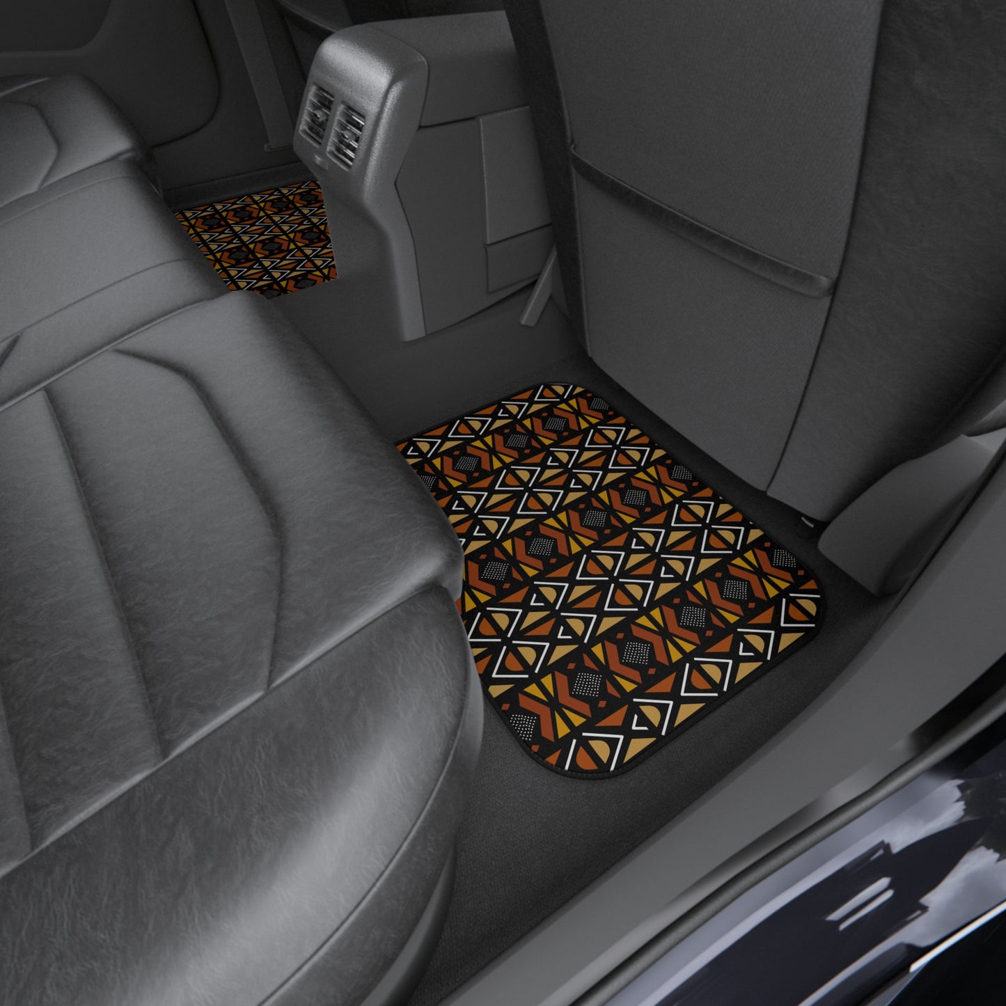 Mudcloth Inspired Car Mats (2x Rear)