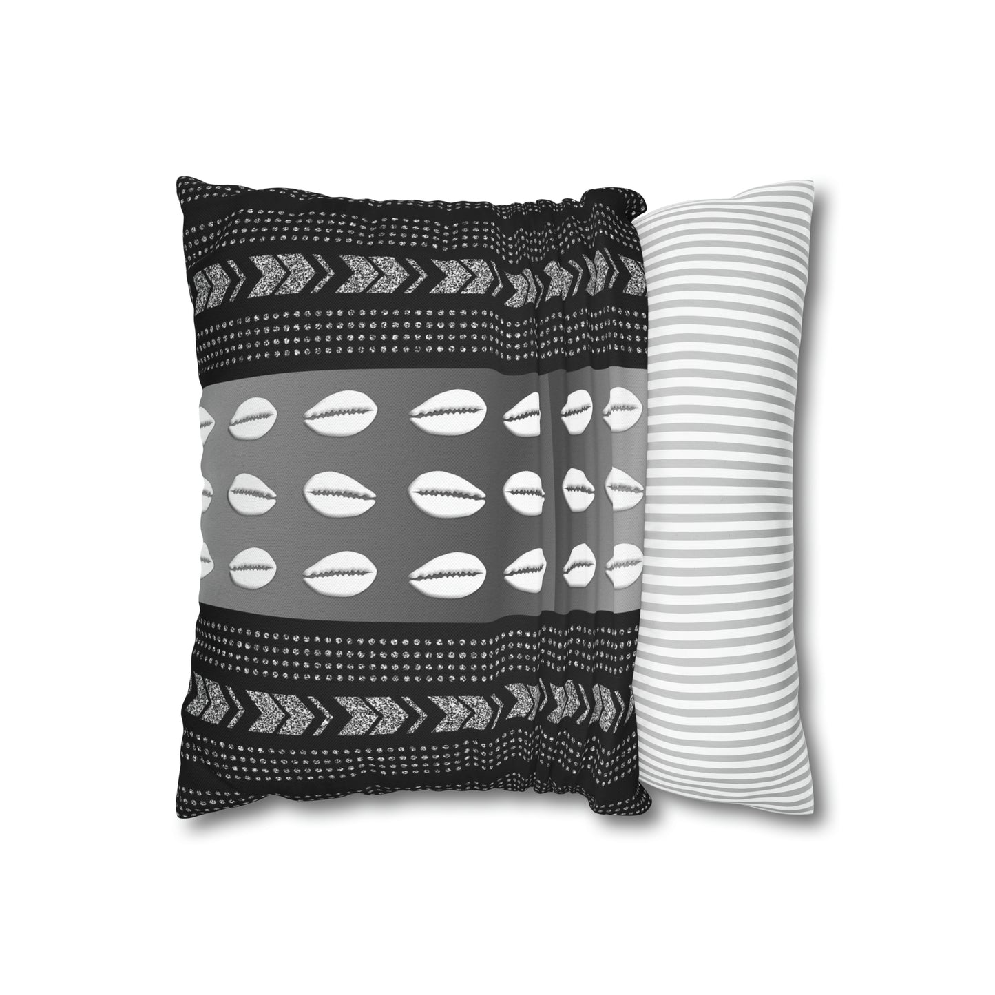 Cowrie Shell Ankara Square Pillow Case | Afrocentric Pillow Case
