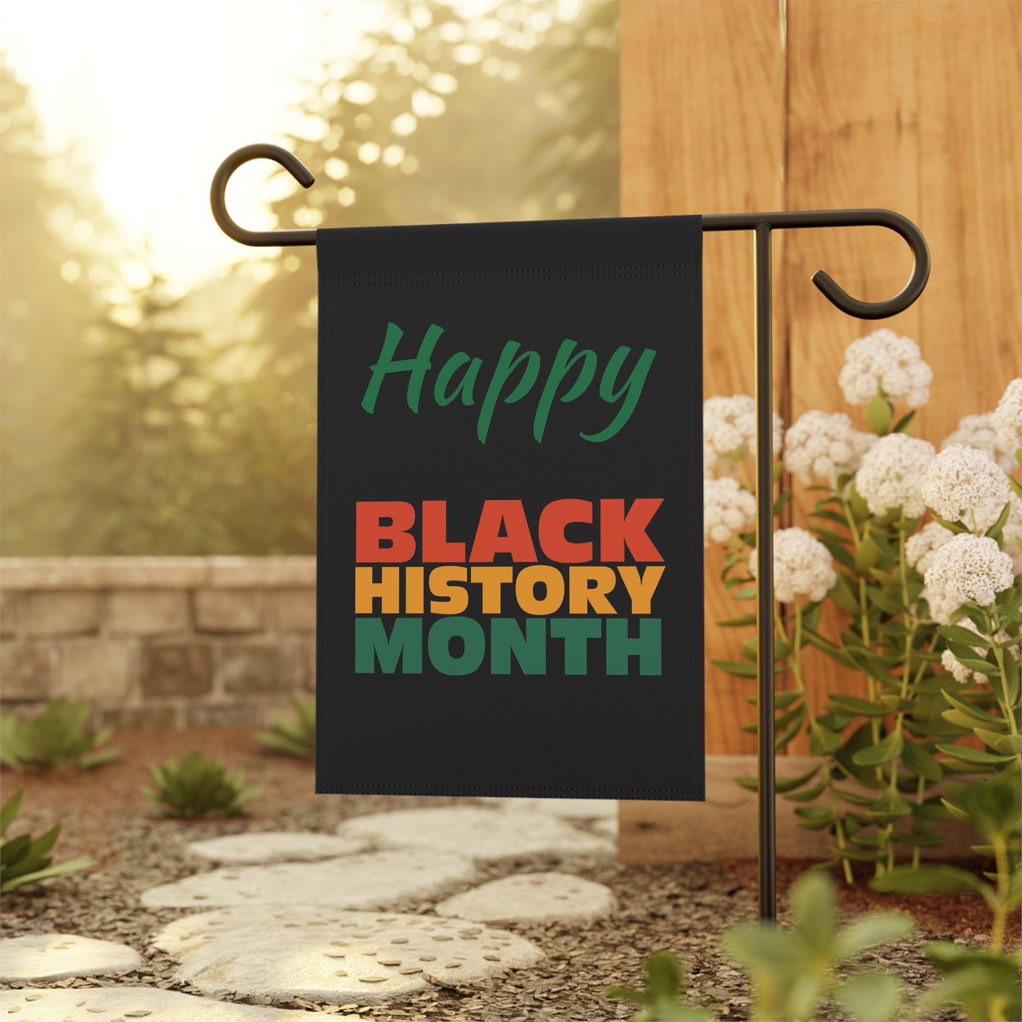 Happy Black History Month Garden & House Banner, Black History Gifts