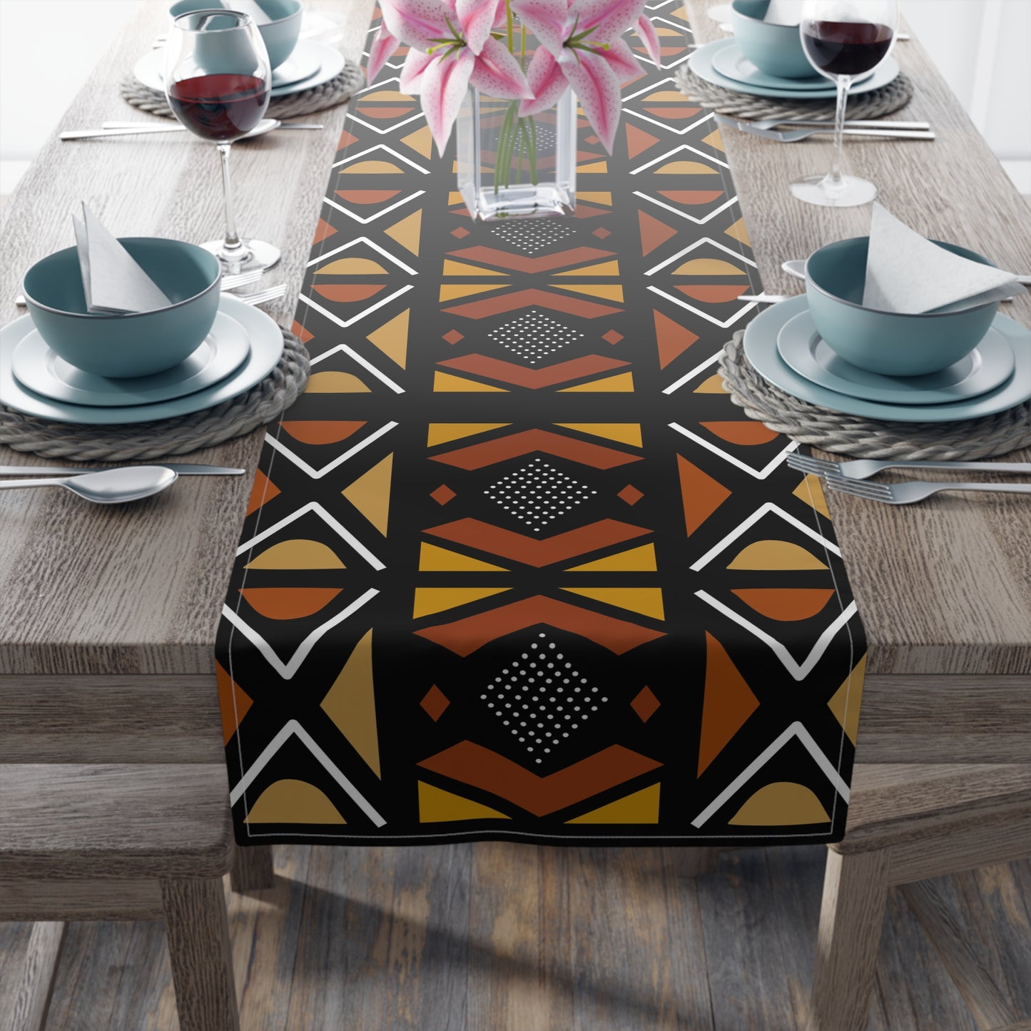 Mudcloth Inspired table runner