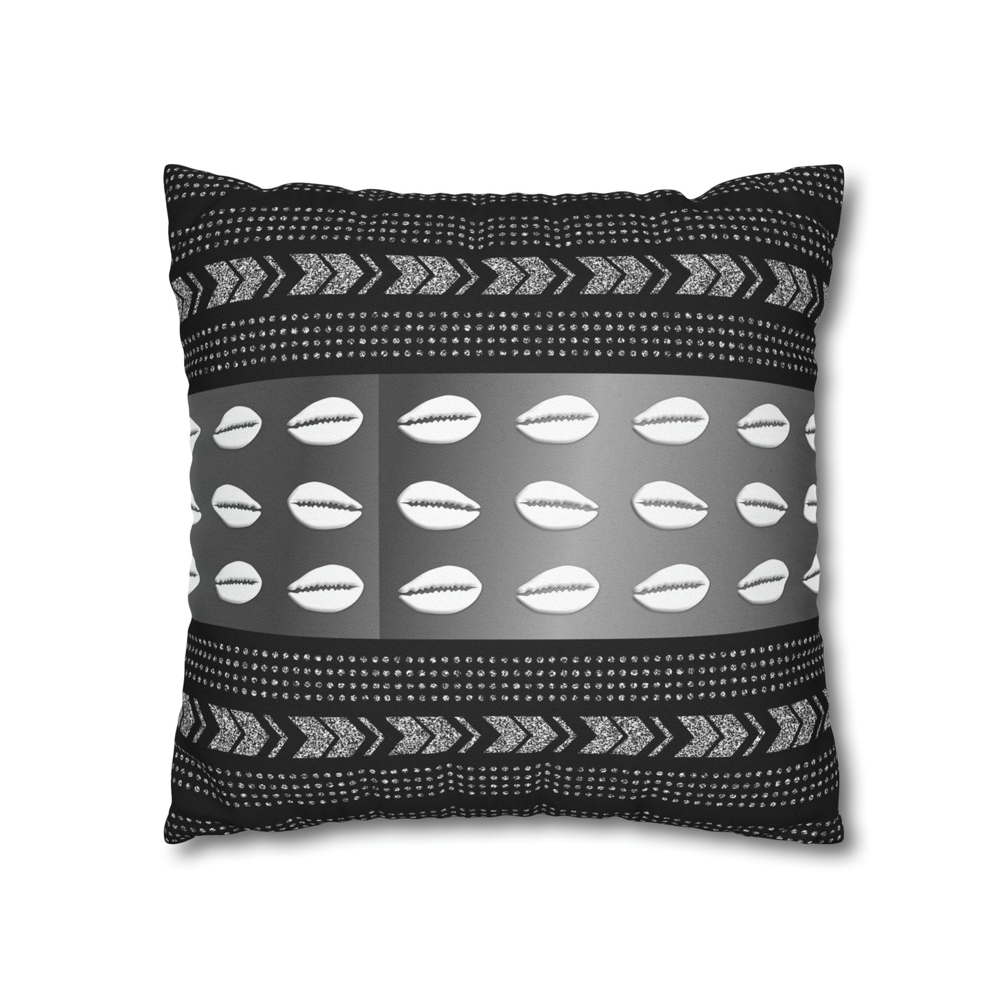 Cowrie Shell Ankara Square Pillow Case | Afrocentric Pillow Case