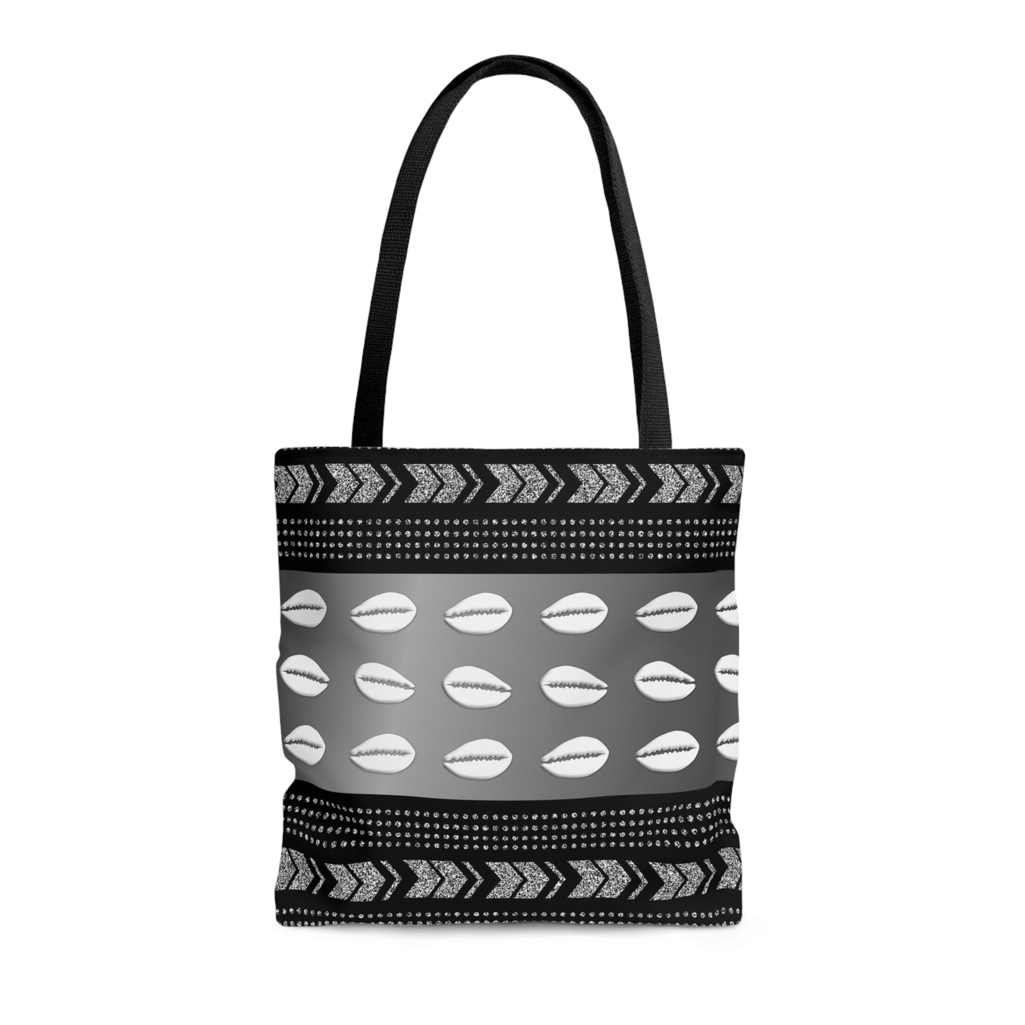 Cowrie Shell Mudcloth Inspired Tote Bag