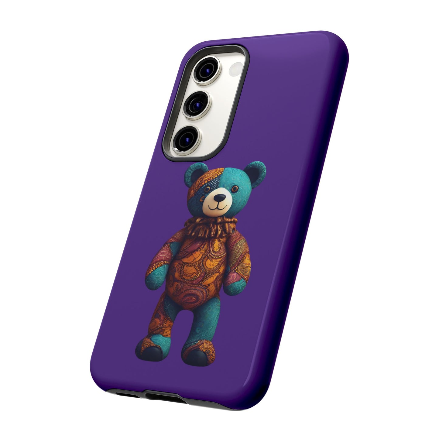 Purple and Blue Bear Samsung Tough Cases | African Samsung Case | Afrocentric Samsung Case