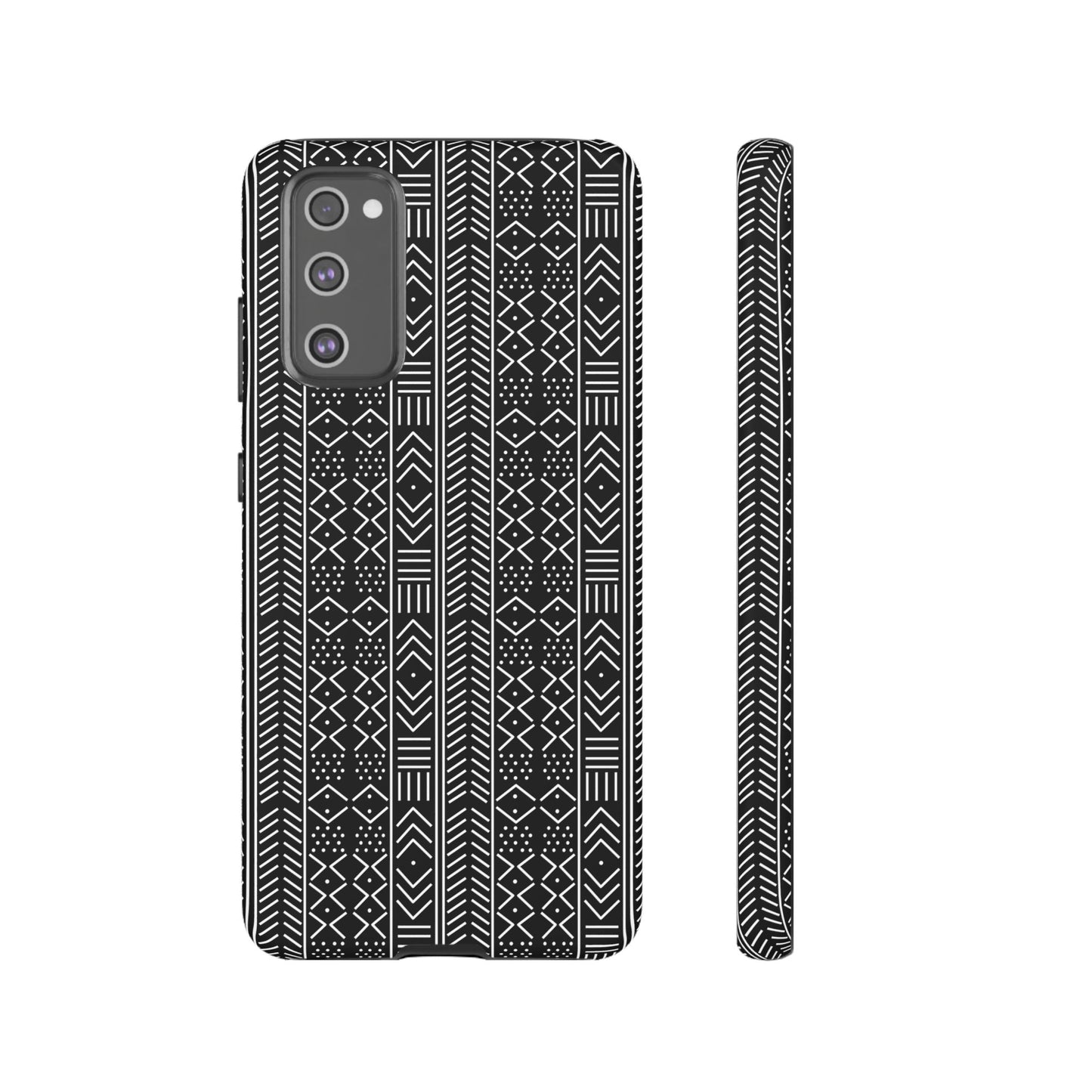 Black & White Mudcloth Samsung Tough Cases | African Samsung Case | Afrocentric Samsung Case