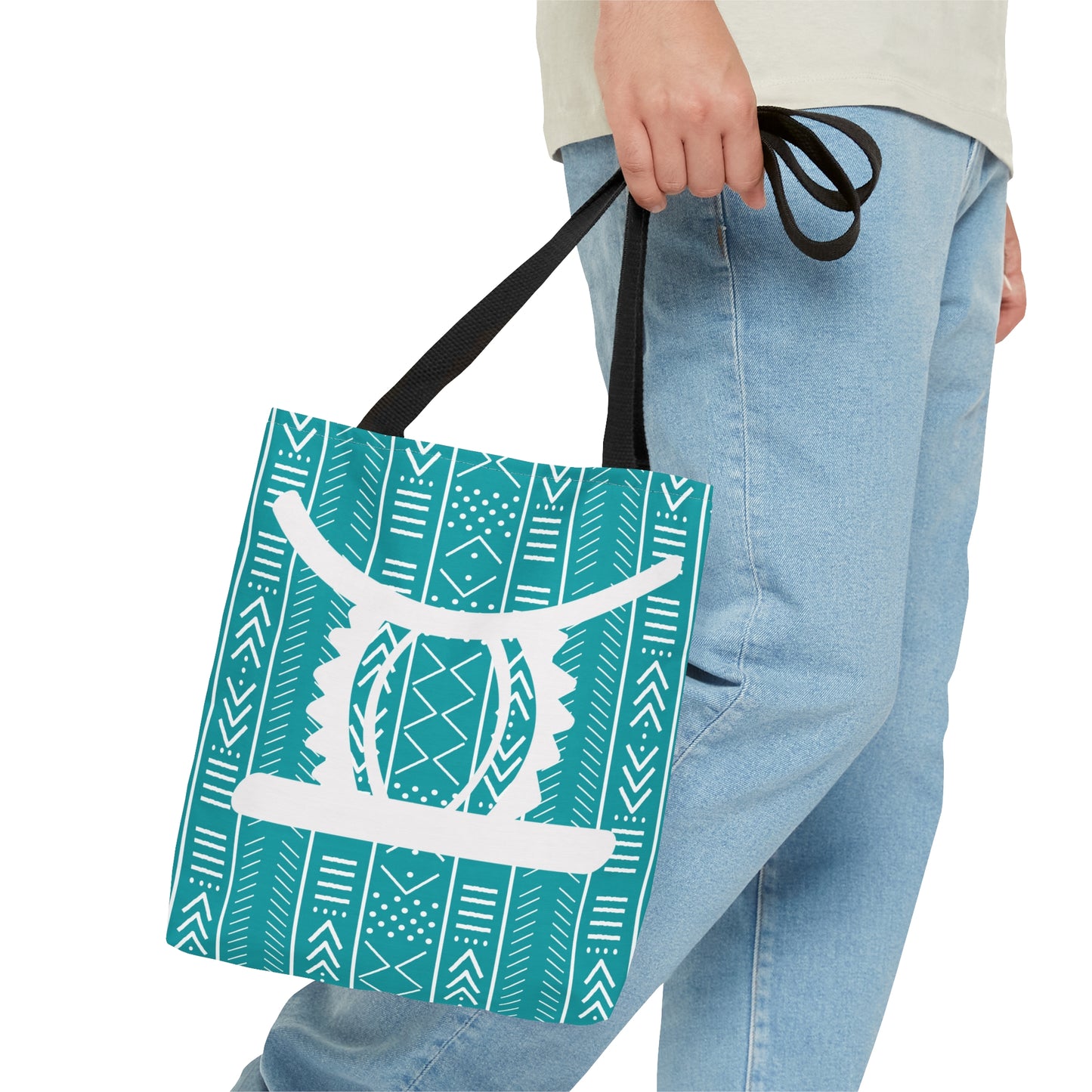 Teal Ohene Adwa (King's Stool)Tote Bag