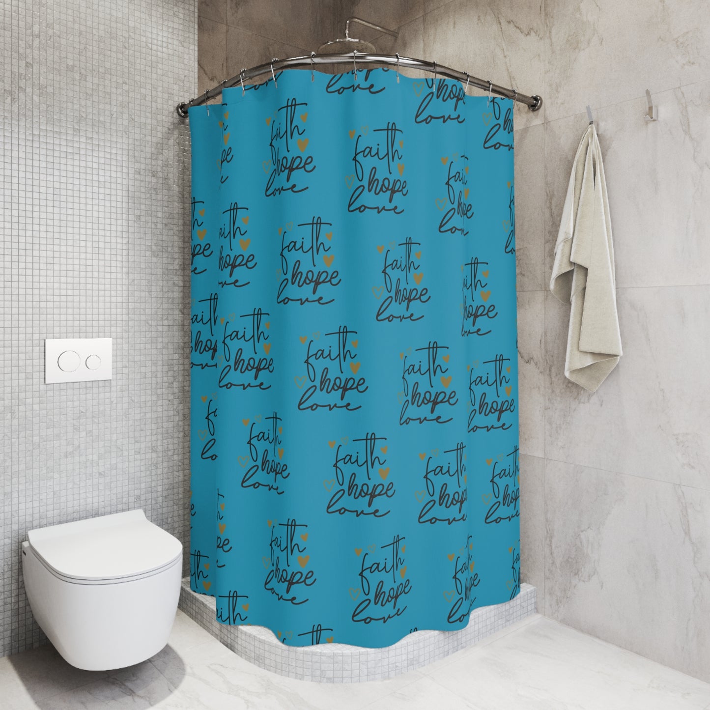 Faith Hope Love Shower Curtain