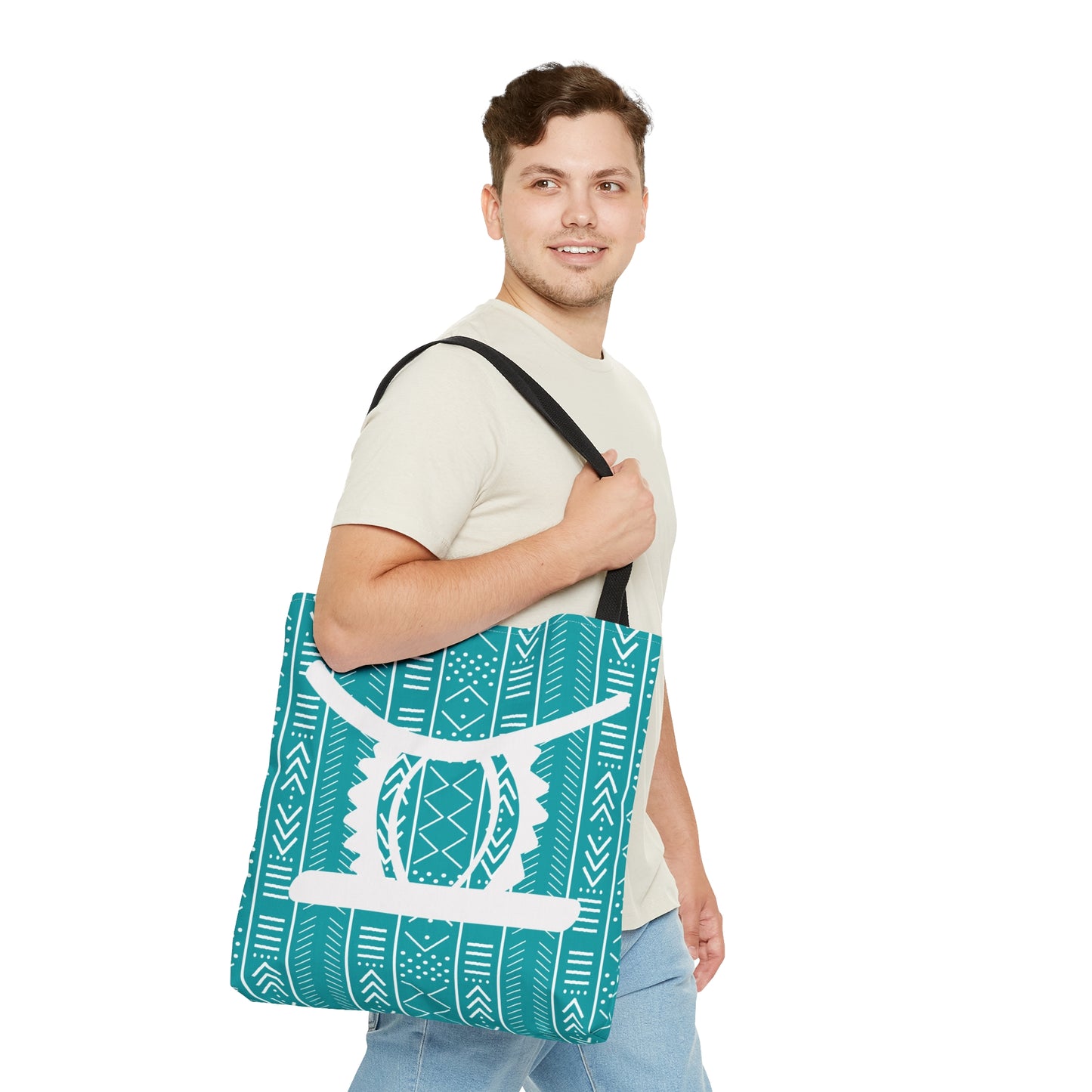 Teal Ohene Adwa (King's Stool)Tote Bag