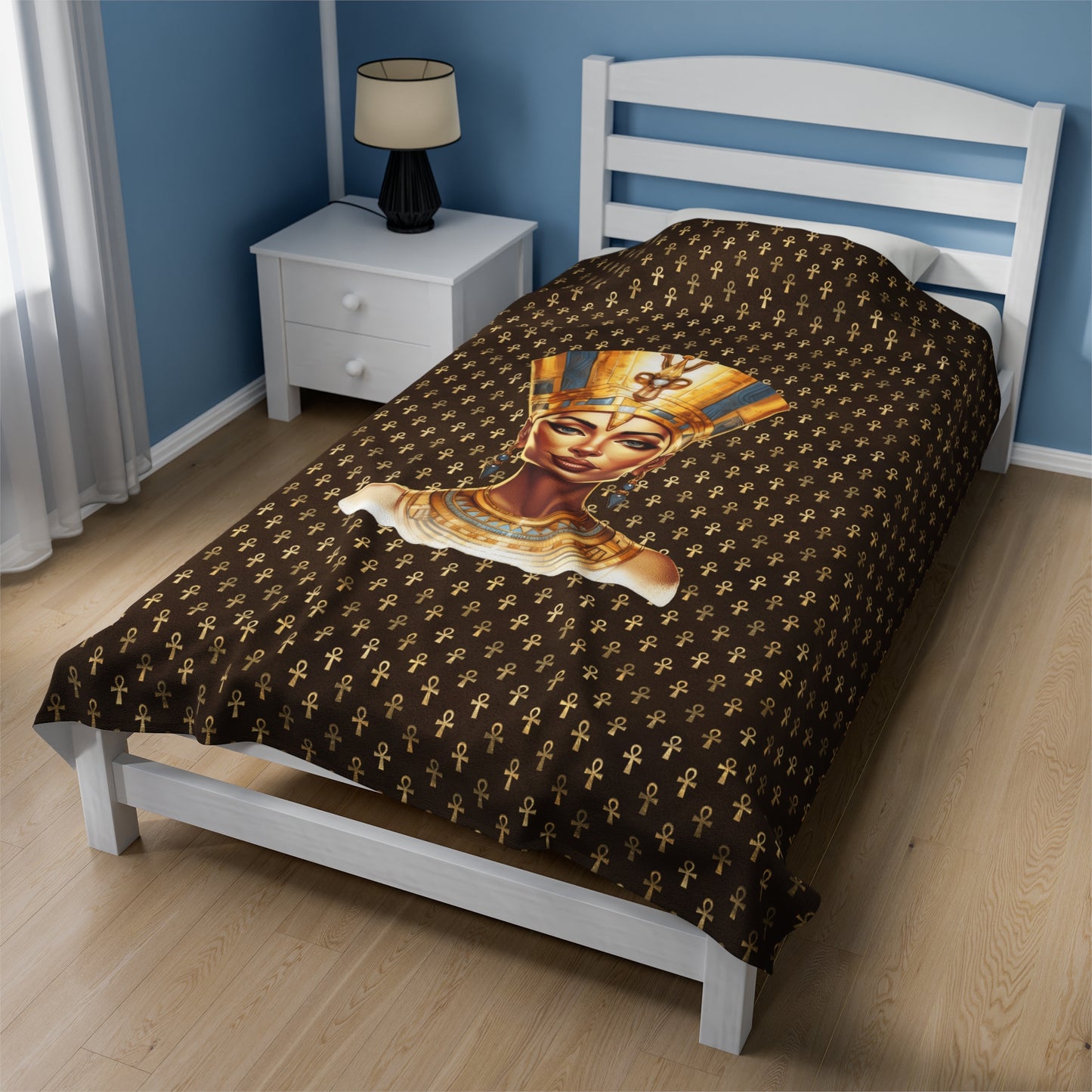 Nefertiti Queen Plush Blanket