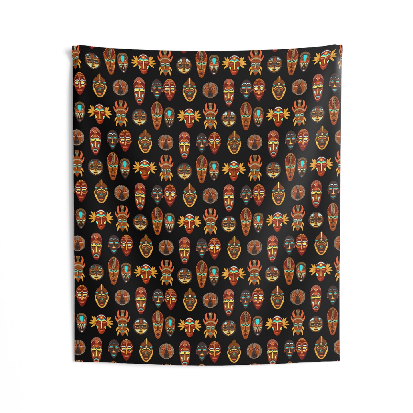 African Mask Indoor Wall Tapestries