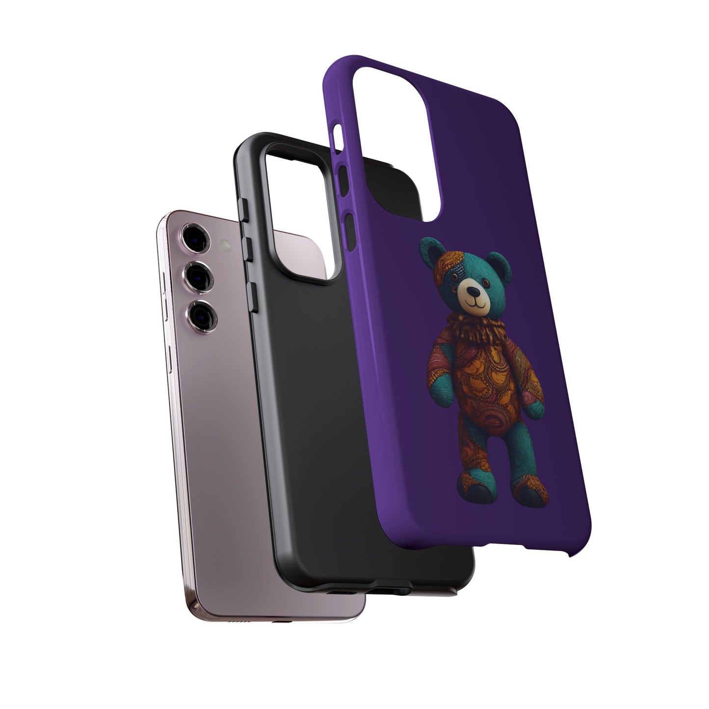Purple and Blue Bear Samsung Tough Cases | African Samsung Case | Afrocentric Samsung Case
