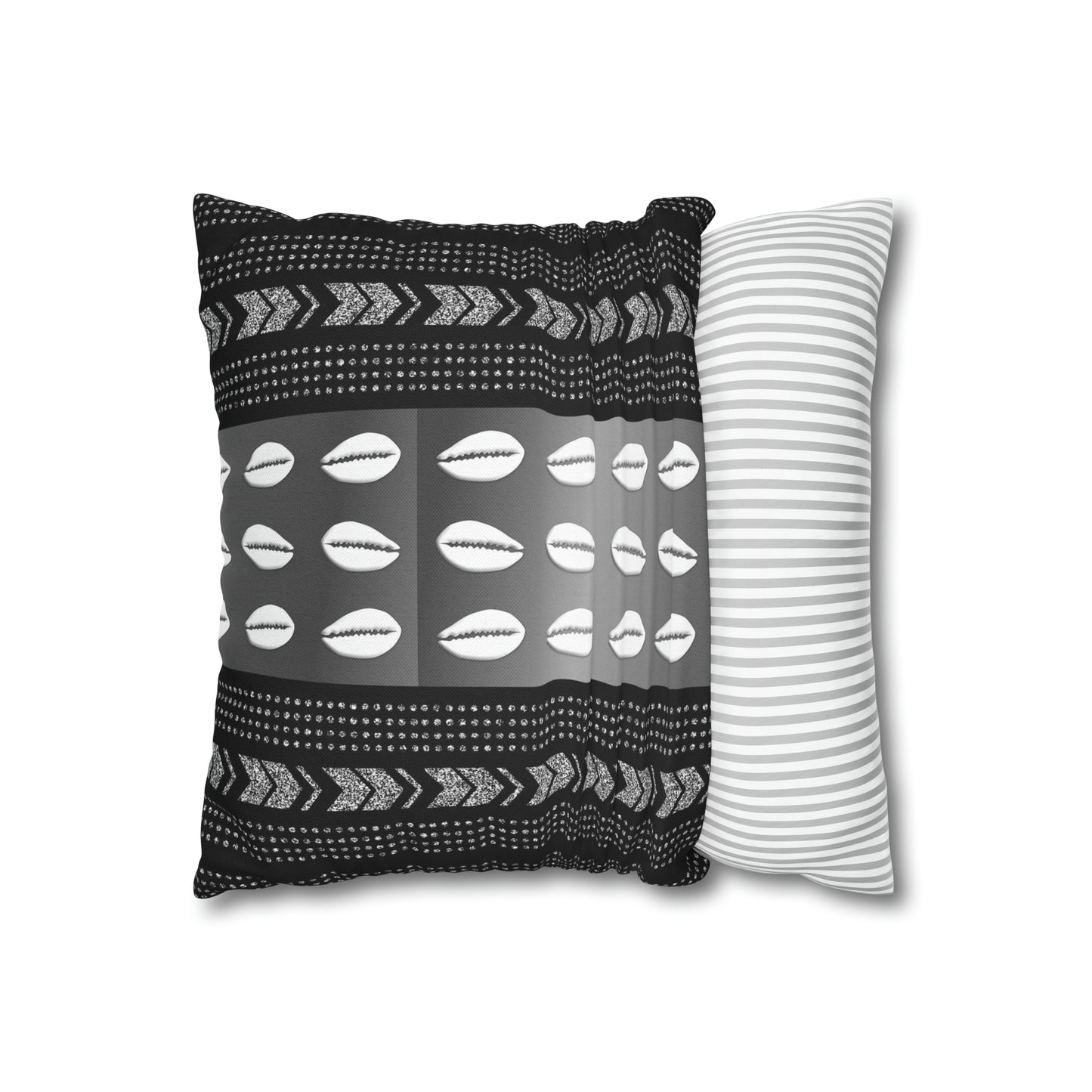 Cowrie Shell Ankara Square Pillow Case | Afrocentric Pillow Case