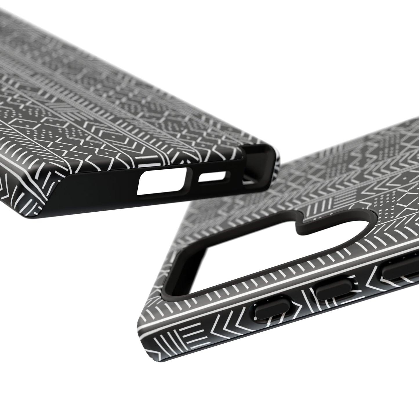 Black & White Mudcloth Samsung Tough Cases | African Samsung Case | Afrocentric Samsung Case