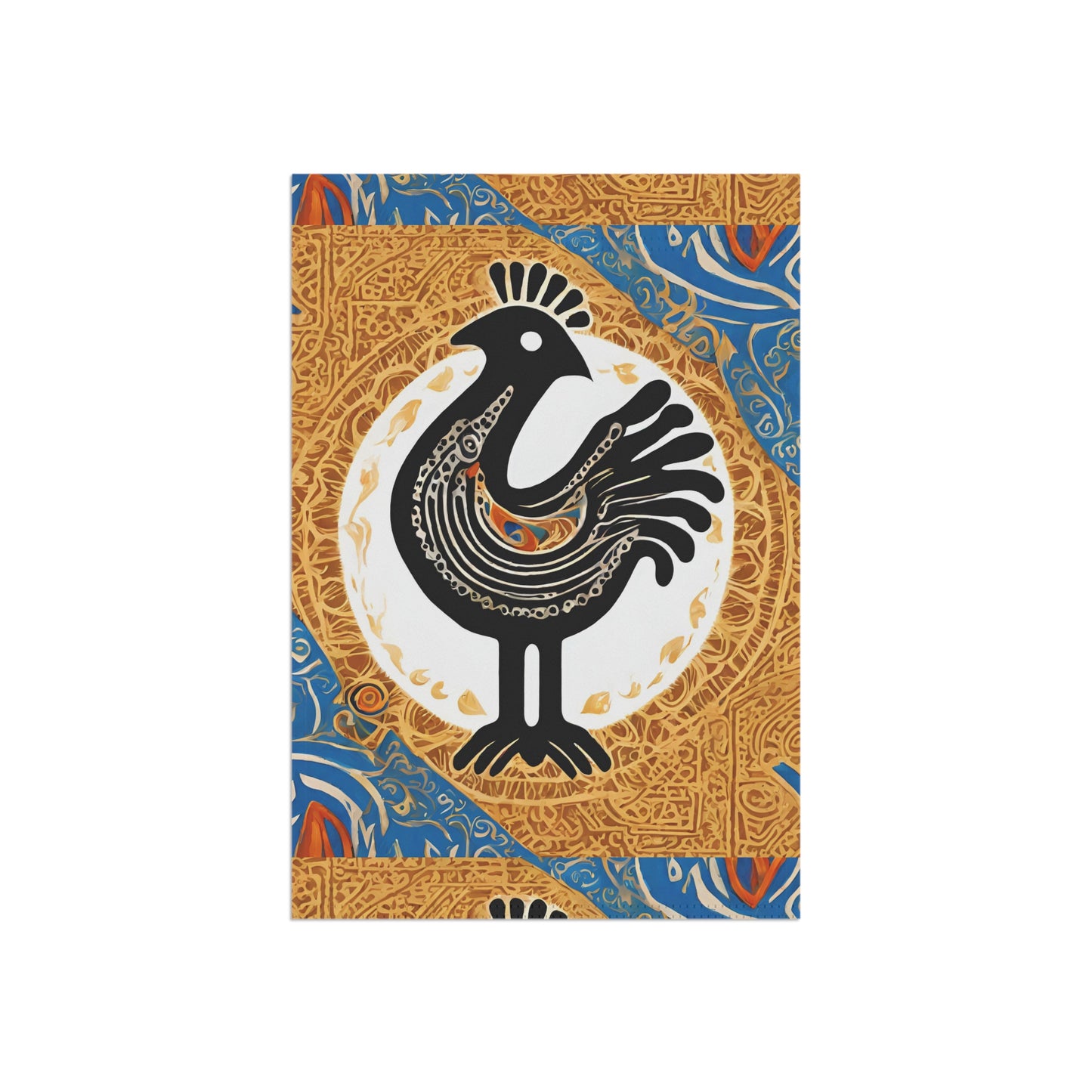 Sankofa Bird Home Flag | House Banner | Black Gifts | Yard Gifts | Yard Flag | Adinkra Banner
