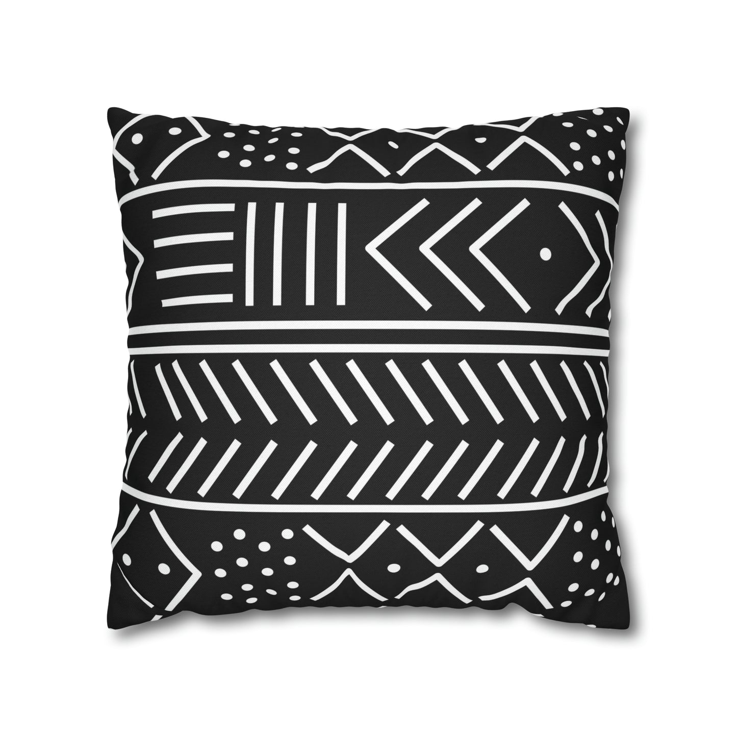Tribal Square Pillow Case | Afrocentric Pillow Case | Mudcloth Pillow Case