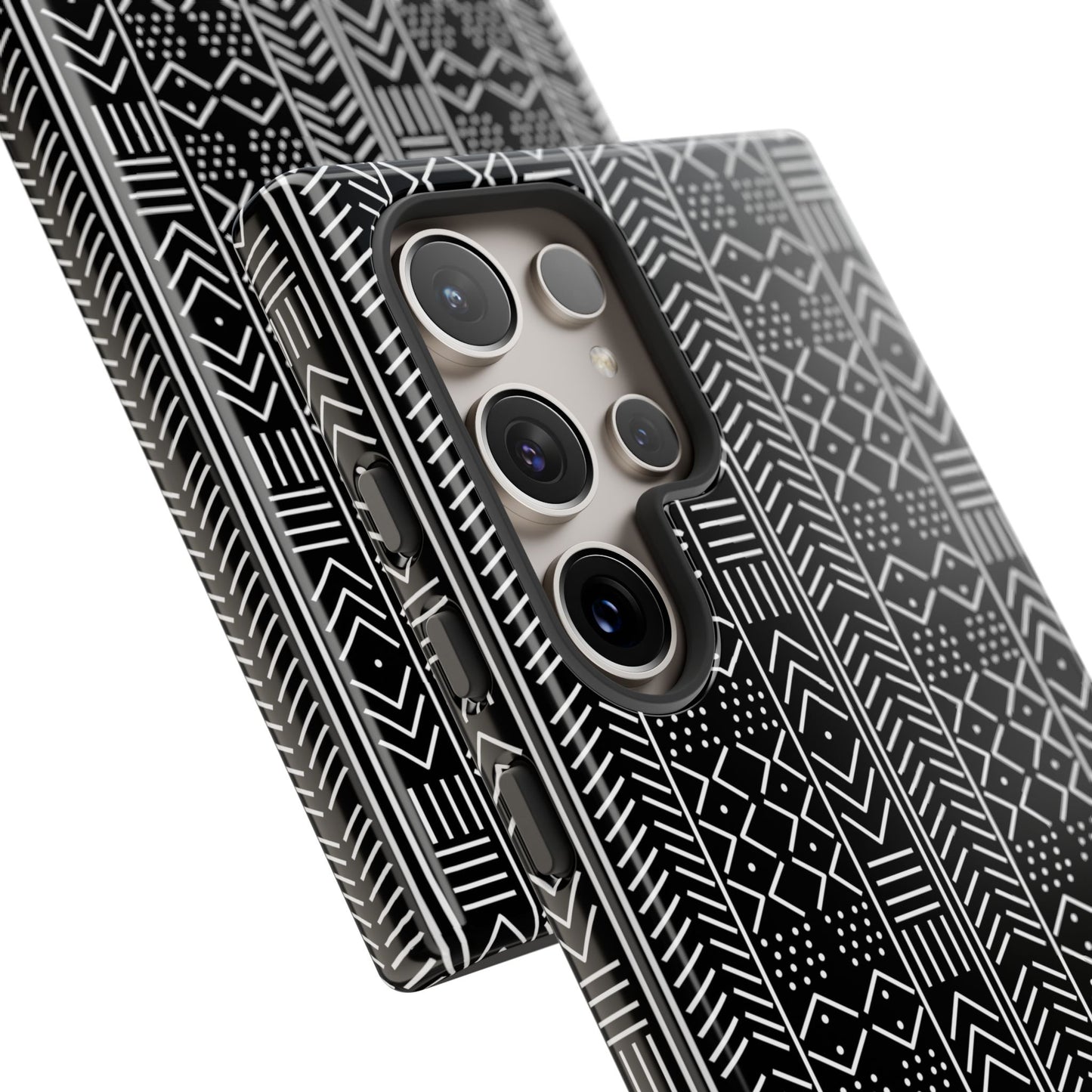 Black & White Mudcloth Samsung Tough Cases | African Samsung Case | Afrocentric Samsung Case