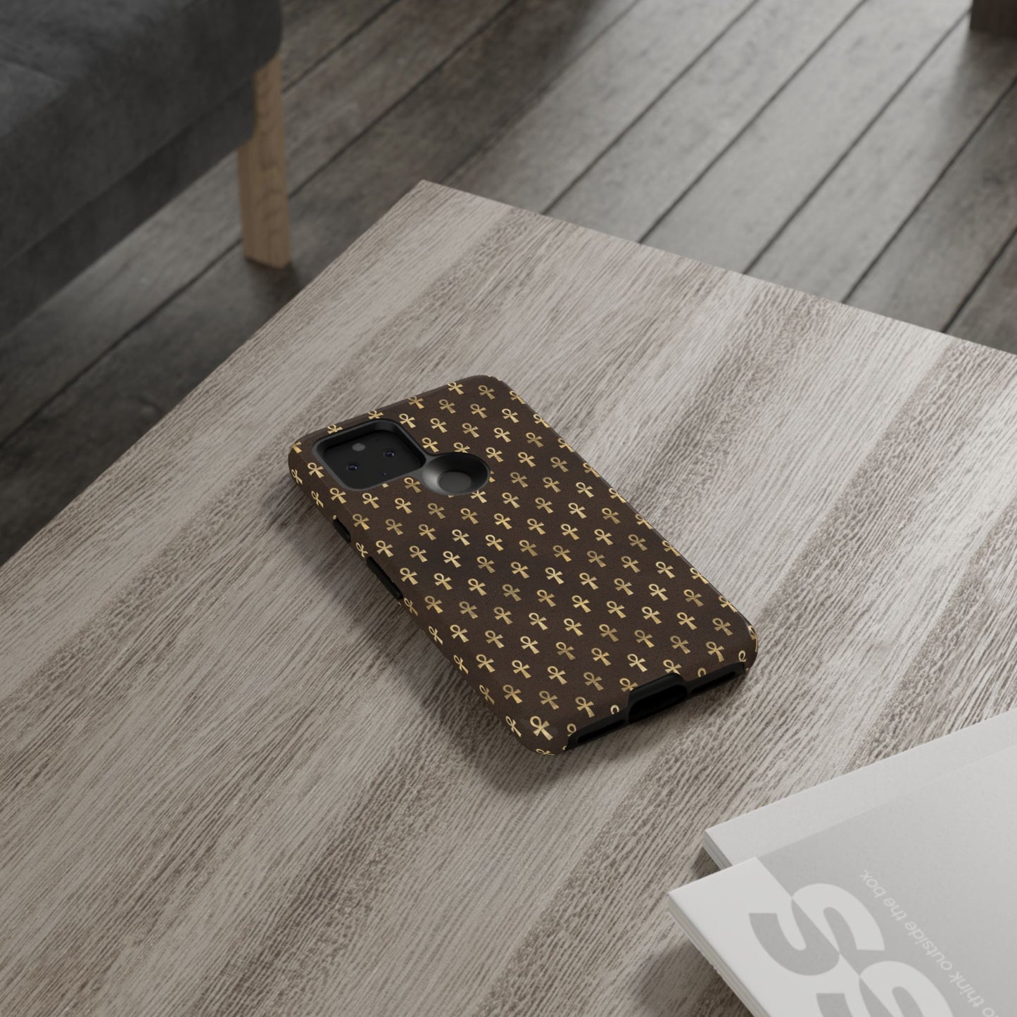 Brown Ankh Google Pixel Tough Cases | Egyptian Google Pixel Case | Ankh Google Pixel Case