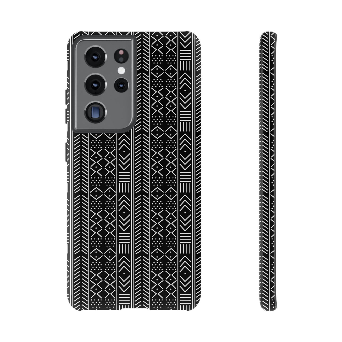 Black & White Mudcloth Samsung Tough Cases | African Samsung Case | Afrocentric Samsung Case