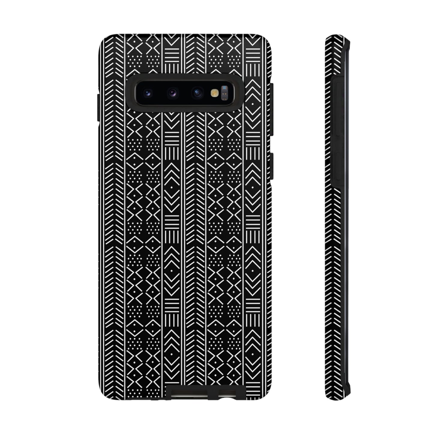 Black & White Mudcloth Samsung Tough Cases | African Samsung Case | Afrocentric Samsung Case