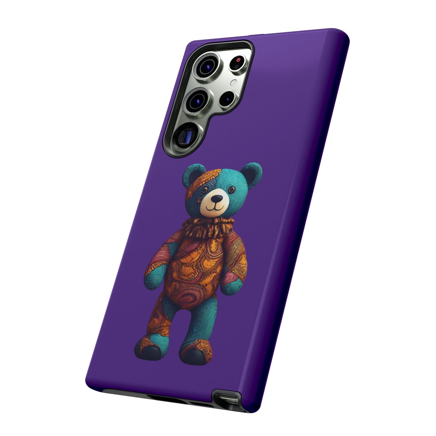 Purple and Blue Bear Samsung Tough Cases | African Samsung Case | Afrocentric Samsung Case